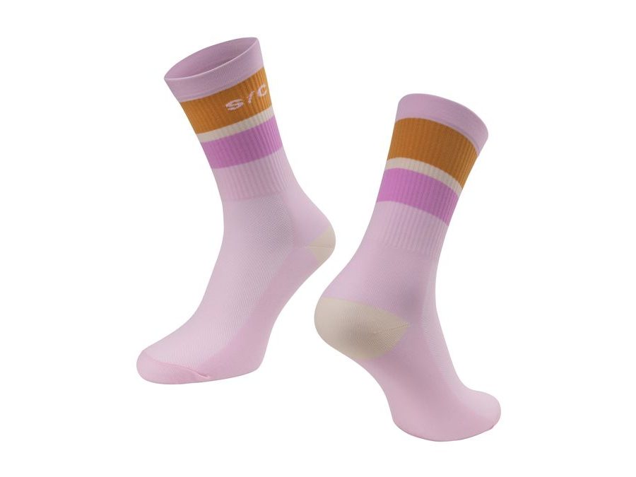Dlouhé ponožky FORCE STRIPE, fialové