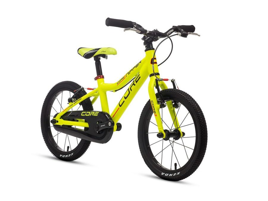 Dětské kolo Core Nipper 16 reflexní žlutá v-brake ultralight 2025 6.08kg