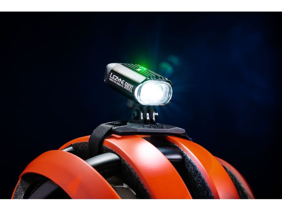 Světlo LEZYNE LIGHT FRONT HELMET HECTO DRIVE 500XL BLACK GLOSS