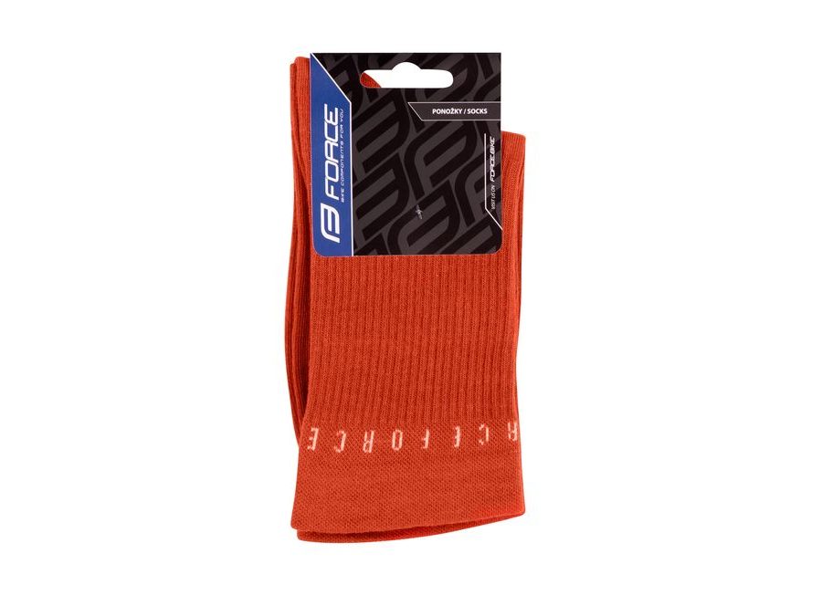 Dlouhé ponožky FORCE SNAP, oranžové