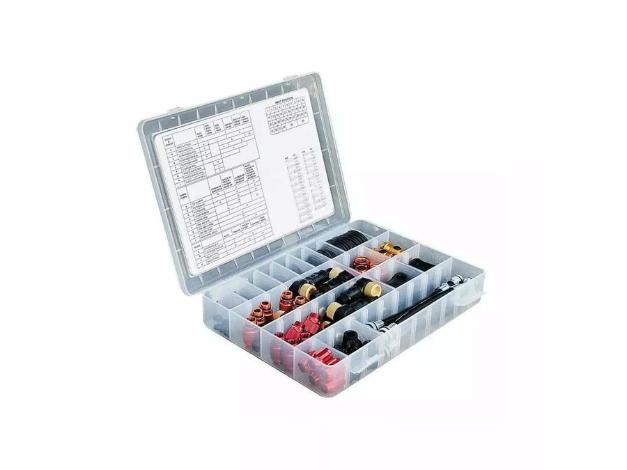 Mix náhradních dílů na hustilky LEZYNE PUMP ACCESSORIES TACKLE BOX MIX