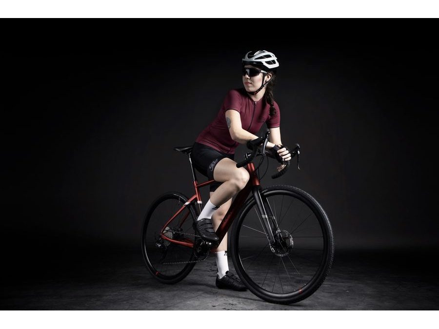 Dámský dres s krátkým rukávem FORCE CHARM LADY, bordó