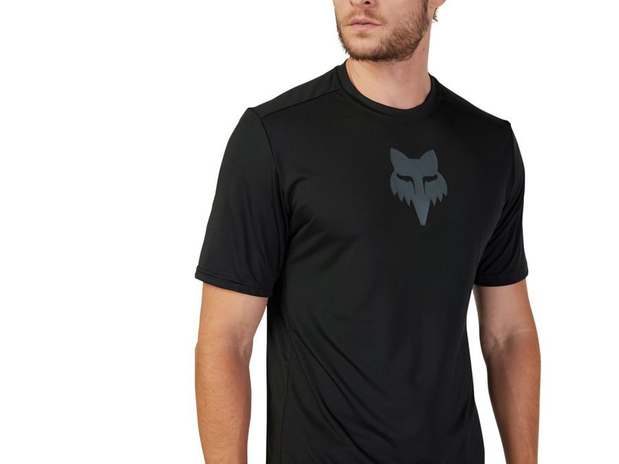 Pánský dres s krátkým rukávem Fox Ranger Ss Jersey Lab Head - black