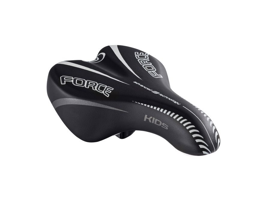 Dětské sedlo FORCE KIDS 12-16", černo-šedé