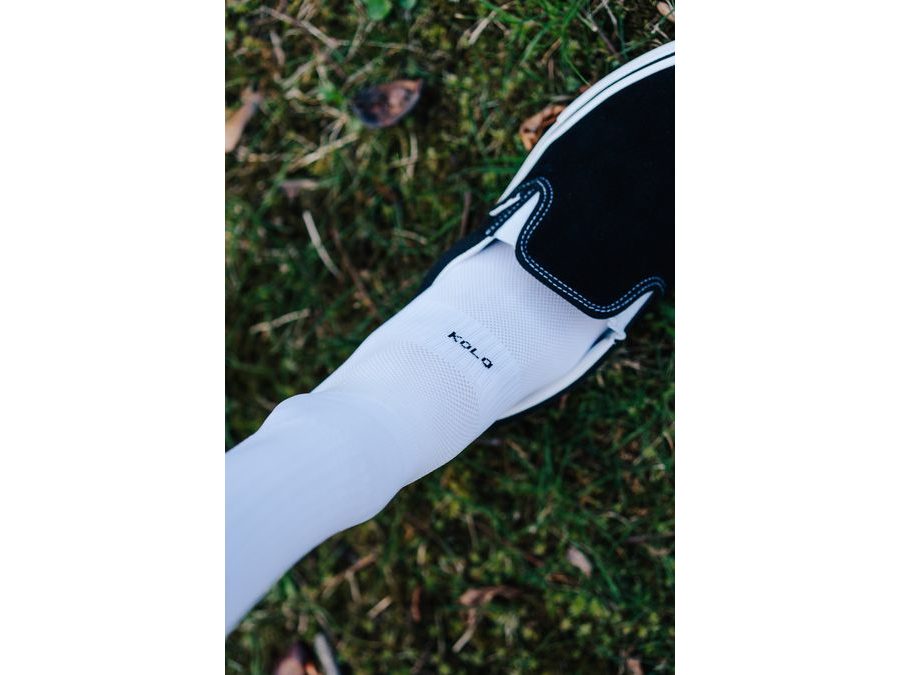 Dlouhé ponožky Kolo je Láska Bad day, bílá