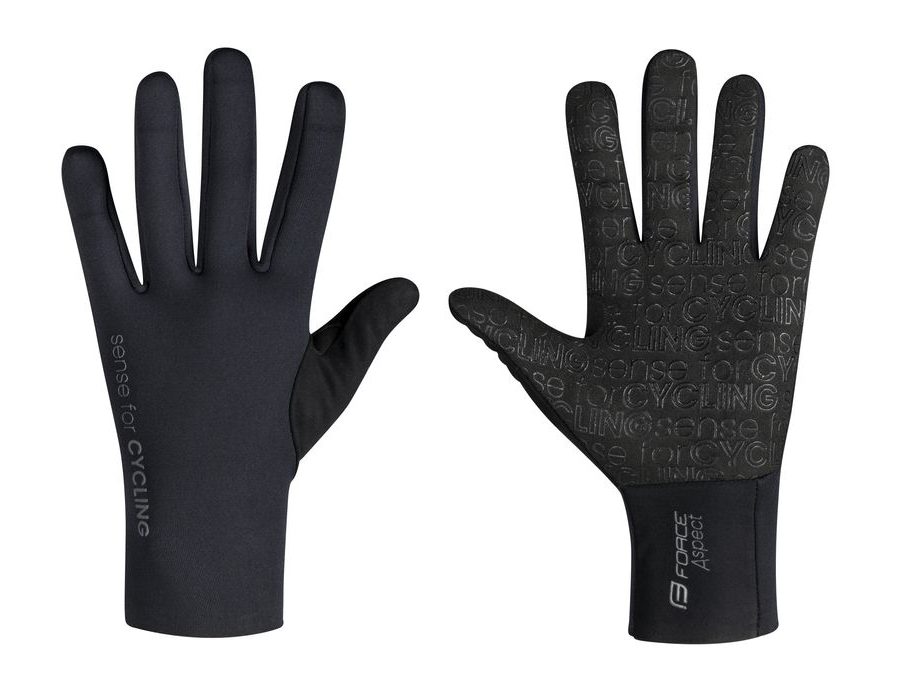 Podzimní/zimní rukavice FORCE ASPECT neopren, černé