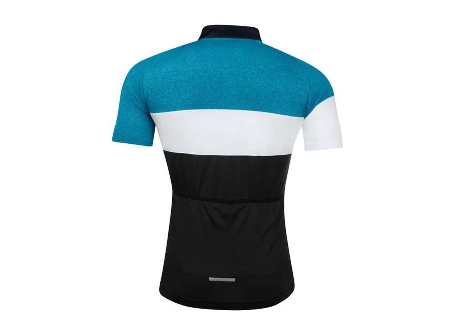 Pánský dres s krátkým rukávem FORCE VIEW, černo-modro-bílý