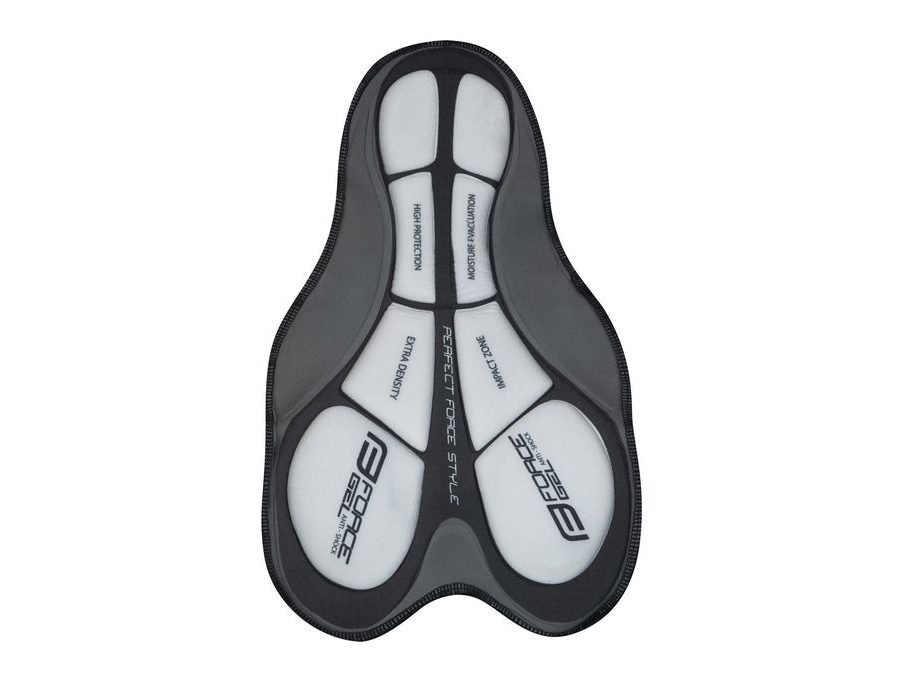 Pánské kraťasy do pasu s odnímatelnou vložkou Force MTB-11, černé