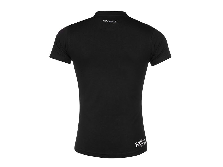 Pánské tričko s krátkým rukávem Force COOL krátký rukáv, černá