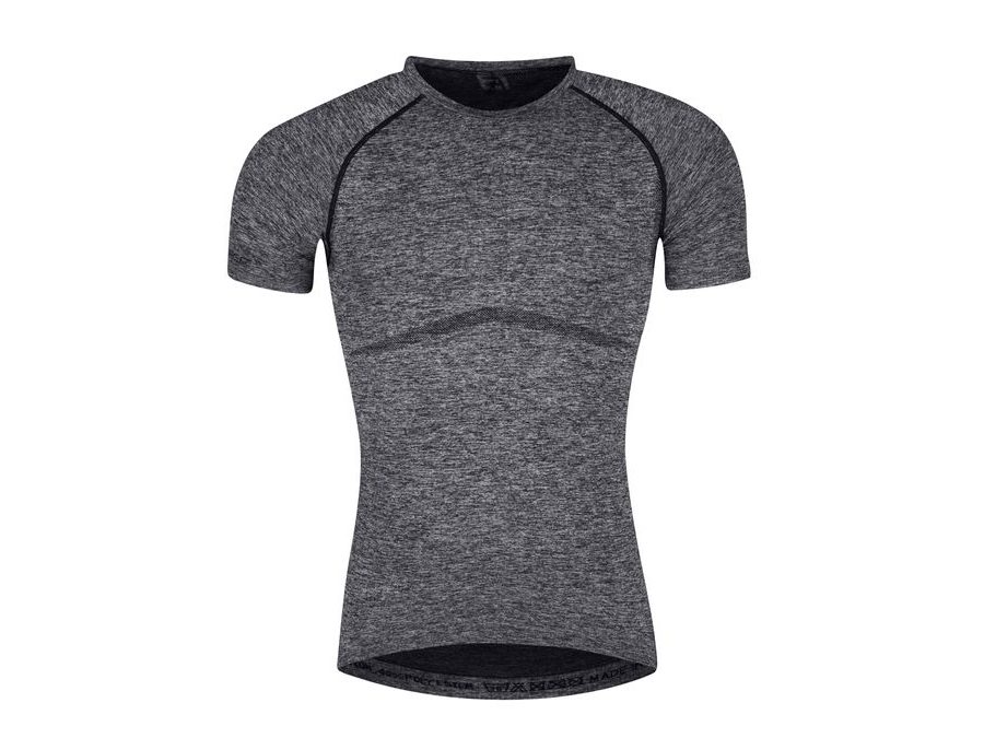Pánské funkční triko FORCE SOFT krátký rukáv, šedé