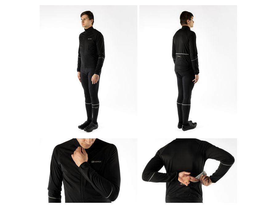 Pánská bunda FORCE ARROW softshell, černá