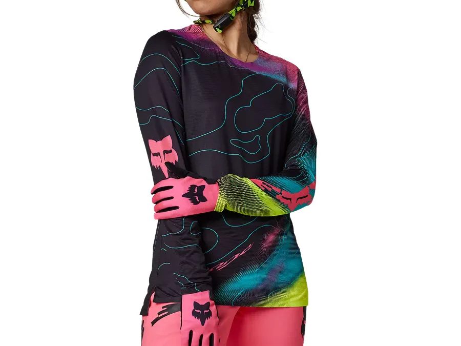 Dámský dres s dlouhým rukávem FOX Flexair Lunar, růžový