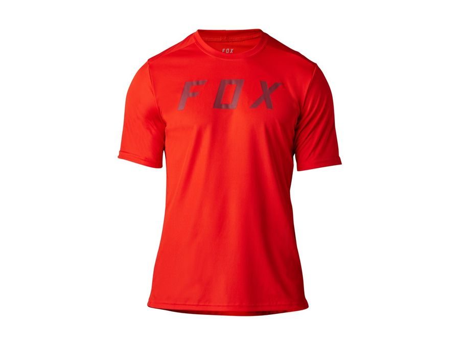 Pánský dres s krátkým rukávem FOX Ranger Ss Jersey Moth Race, červená