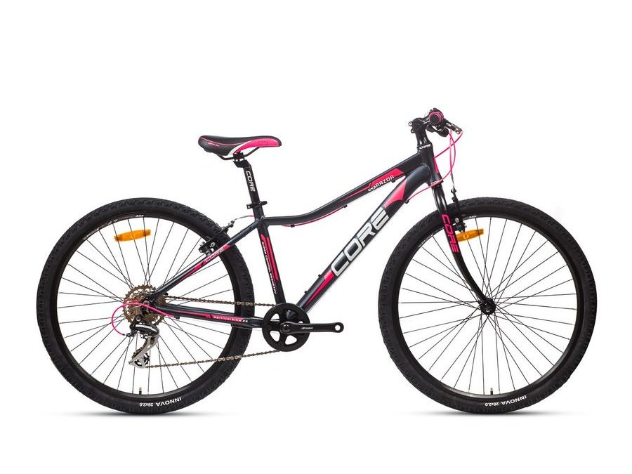 Dětské kolo Core Razor 26", černo-růžový 15", 1x8s, s pevnou vidlicí 2025