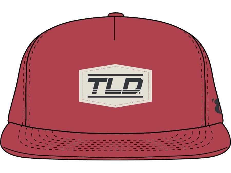 Kšiltovka Troy Lee Designs SPEED PATCH POPPY, red