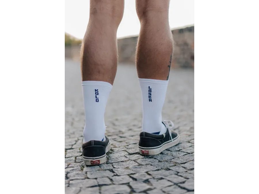 Ponožky na kolo Kolo je Láska, Modrá Láska