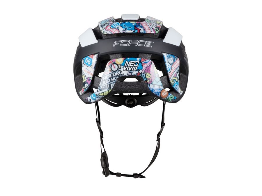 Městská helma FORCE NEO VIVID, bílo-černá