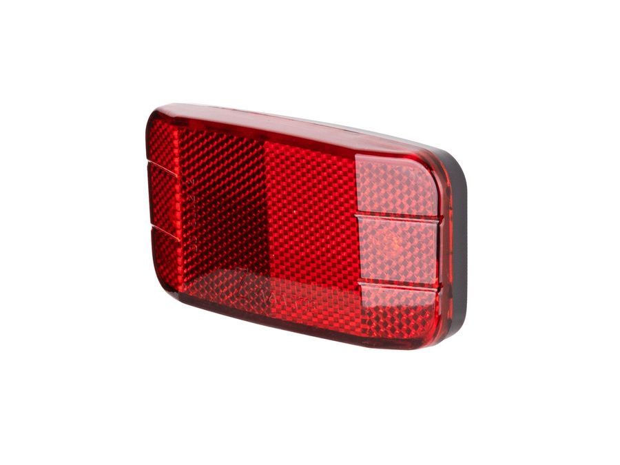 odrazka zadní na nosič 110 x 50 mm, červená