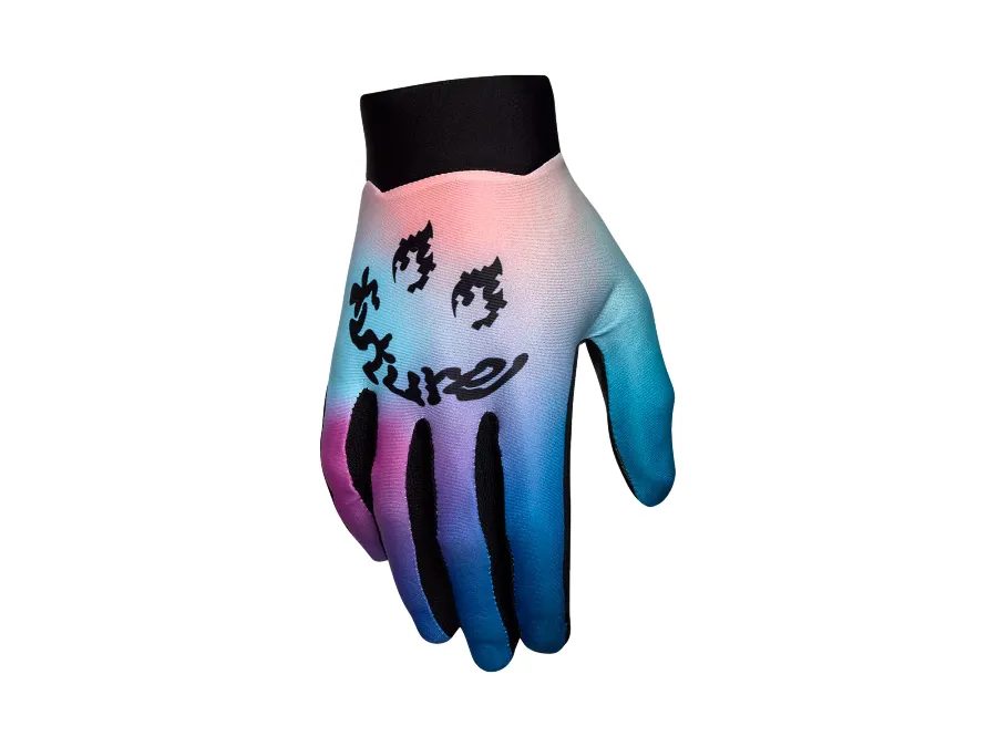 Letní dlouhoprsté rukavice FOX Flexair Hello Future Gloves, Multi Color