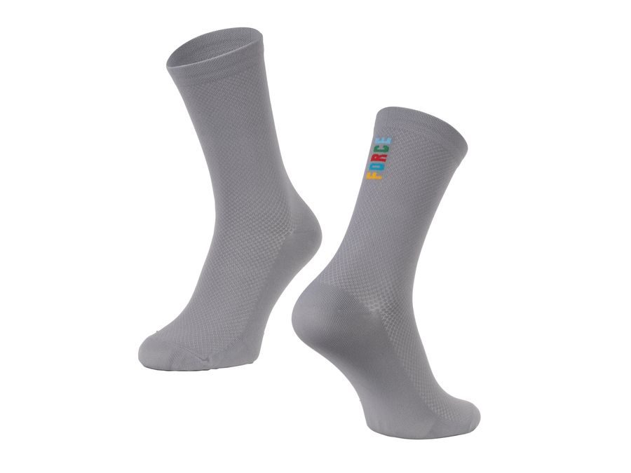 Dlouhé ponožky FORCE COLOUR, šedé