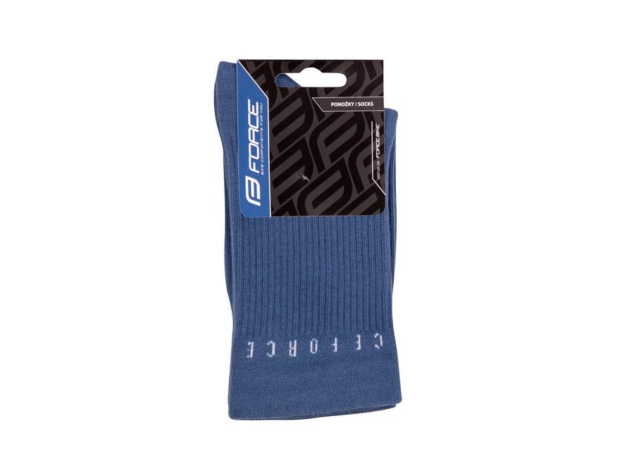 Dlouhé ponožky FORCE SNAP, modré