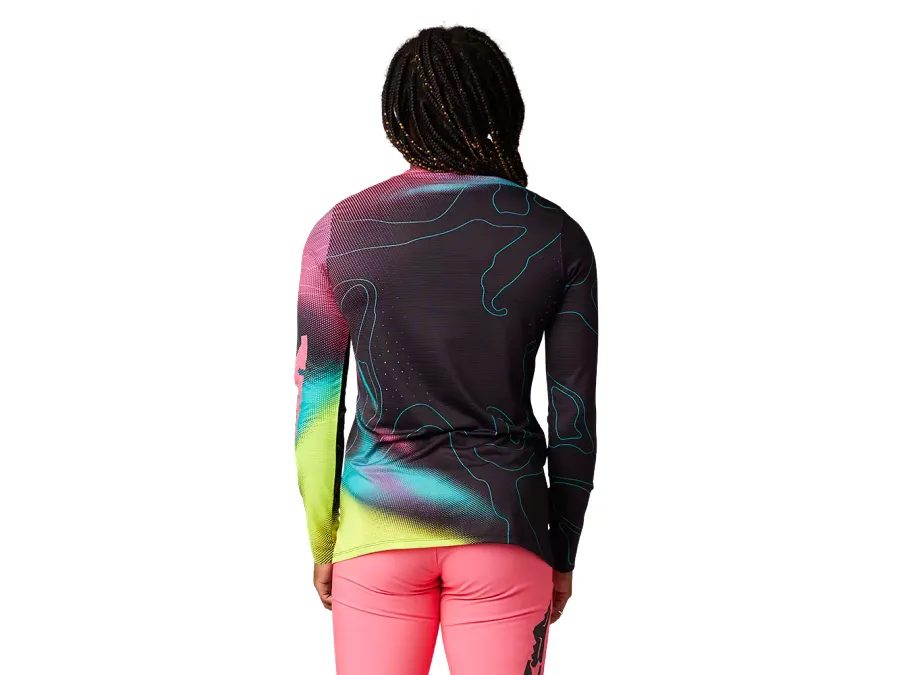 Dámský dres s dlouhým rukávem FOX Flexair Lunar, růžový