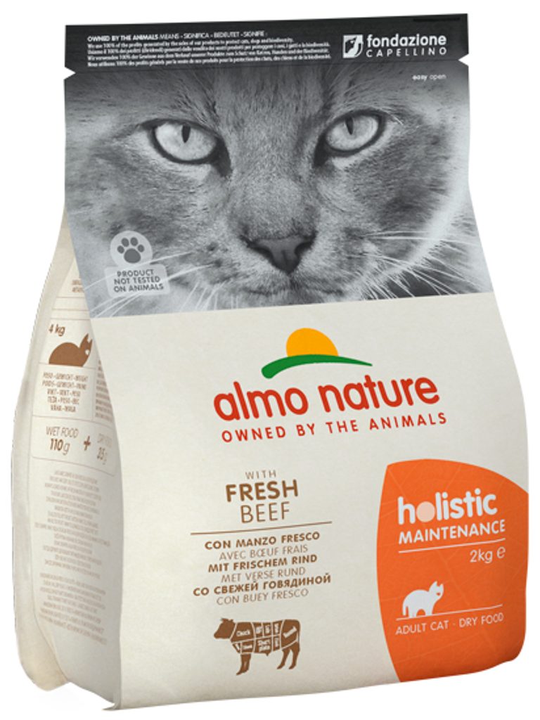 Almo Nature Holistic Maintenance - Hovädzie a ryža 2kg - Almo Nature -  Granule pre mačky - Pre mačky