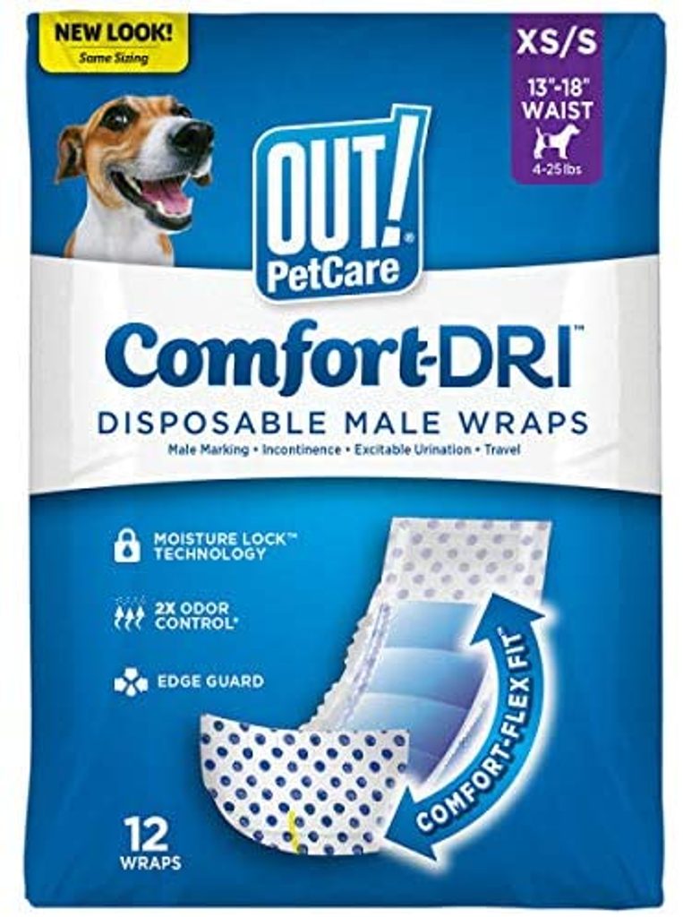 OUT! jednorazové plienky pre psie samcov XS/S - OUT! - Hygiena - Pre psov