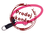 NOBBY FUN ROYAL NEON  GUĽATÝ POLOSŤAHOVACÍ OBOJOK RUŽOVÝ 70CM - OBOJKY PRE PSOV