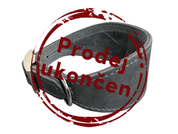 KOŽENÝ OBOJEK VIPET - ŠEDÁ - OBOJKY PRE PSOV