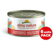 ALMO NATURE HFC MEGAPACK - KURACÍ A KREVETY 6X70G - KONZERVY PRE MAČKY