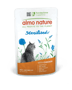 ALMO NATURE HOLISTIC STERILISED S KURACÍM 70G VÝHODNÉ BALENIE 30KS - KONZERVY PRE MAČKY