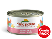 ALMO NATURE HFC MEGAPACK LOSOS V ŽELÉ 6X70G EXP. 12/2022 ZĽAVA 40% - KONZERVY PRE MAČKY