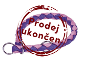 NOBBY CORDA POLOSŤAHOVACÍ OKRÚHLY OBOJOK S-M FIALOVÁ - OBOJKY PRE PSOV