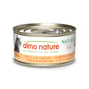 ALMO NATURE HFC NATURAL - TUNIAK A KREVETY 70G VÝHODNÉ BALENIE 24KS - KONZERVY PRE MAČKY