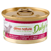 ALMO NATURE DAILY MENU - PENA S HOVÄDZÍM A TEĽACÍM 85G VÝHODNÉ BALENIE 24KS - KONZERVY PRE MAČKY