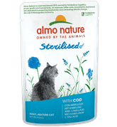 ALMO NATURE HOLISTIC STERILISED - TRESKA 70G VÝHODNÉ BALENIE 30KS - KONZERVY PRE MAČKY