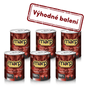 MARP ANGUS BEEF KONZERVA PRE PSOV S HOVÄDZÍM 6X400G - KONZERVY PRE PSOV