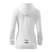 MARP DÁMSKA MIKINA S KAPUCŇOU MINIMAL - BIELA - MARP MERCH
