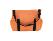 AMINELA AUTOSEDAČKA M 70X40CM ORANŽOVÁ/ŠEDÁ - PELECHY PRE PSOV