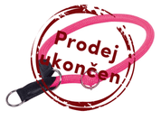 NOBBY FUN ROYAL NEON  GUĽATÝ POLOSŤAHOVACÍ OBOJOK RUŽOVÝ 70CM - OBOJKY PRE PSOV