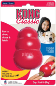 KONG HRAČKA GUMA CLASSIC GRANÁT L ČERVENÁ - HRAČKY PRE PSOV