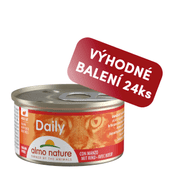 ALMO NATURE DAILY MENU - KÚSKY S HOVÄDZÍM 85G VÝHODNÉ BALENIE 24KS - KONZERVY PRE MAČKY