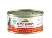 ALMO NATURE HFC NATURAL - KURACÍ A KREVETY 70G VÝHODNÉ BALENIE 24KS - KONZERVY PRE MAČKY