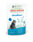 ALMO NATURE HOLISTIC STERILISED - TRESKA 70G VÝHODNÉ BALENIE 30KS - KONZERVY PRE MAČKY