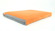 POŤAH NA MATRAC AMINELA - 100X70X10CM HALF AND HALF - SIVÁ/ORANŽOVÁ - PELECHY PRE PSOV