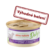 ALMO NATURE DAILY MENU - PENA S KRÁLIKOM 85G VÝHODNÉ BALENIE 24KS - KONZERVY PRE MAČKY