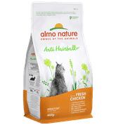 ALMO NATURE ANTI HAIRBALL - S ČERSTVÝM KURACÍM 400G + TRESČIA KAPSIČKA ZADARMO - GRANULE PRE MAČKY