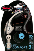 FLEXI NEW COMFORT XS VODÍTKO PÁSIK 3M/12KG ČIERNA - VODÍTKA PRE PSOV