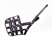 BAFPET KOŽENÝ NÁHUBEK, PLETENÝ - ČERNÁ - NÁHUBKY A OHLÁVKY